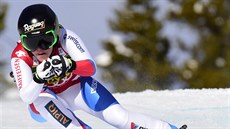 Lara Gutová na svahu v Lake Louise.