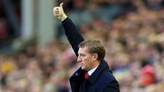 DOBRÁ PRÁCE, KLUCI. Kou Liverpoolu Brendan Rodgers bhem utkání se Sunderlandem