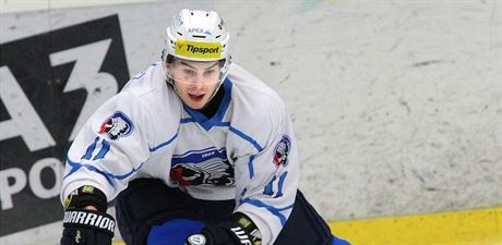 Slovenský hokejový útoník Mário Bliák na prvním tréninku Plzn