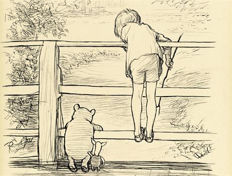 Ilustrace ke knize o Medvídkovi Pú se prodala za 314 500 liber.