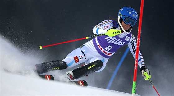 Maria Pietilaeová-Holmnerováve slalomu v Aare.