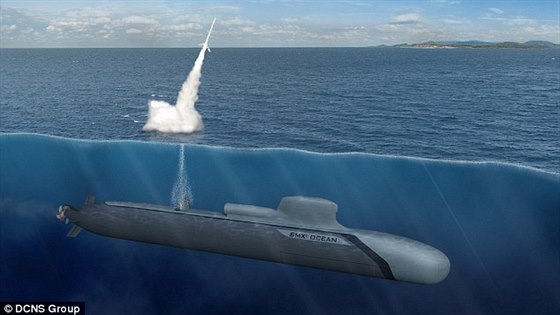 Koncept francouzské ponorky s hybridním AIP pohonem Ocean