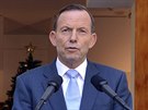 Australský premiér Tony Abbott oznail útok na kavárnu v centru Sydney za...