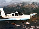 Druhý prototyp Z-43 nad okrajem Alp