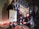 Tetí výroí smrti Václava Havla si v Brn pipomnly dv stovky lidí (18....