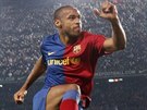 FC Barcelona - Málaga: domácí Thierry Henry se raduje z gólu