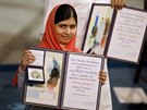 Sedmnáctiletá Pákistánka Malala Júsufzaj se ve stedu stala nejmladí...