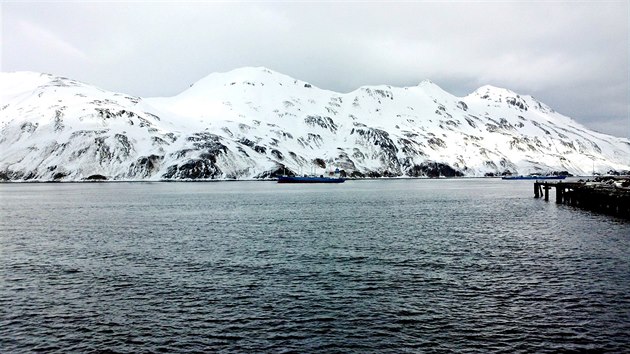 Rybářská loď v Beringově moři