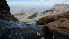 Cestovatelé z Chomutovska zmili výku vodopádu Tugela v Jihoafrické republice...