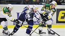 Václav Pletka z Plzn� mezi Vojt�chem Tome�kem a Tomá�em Dvo�ákem z Karlových...