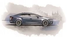 Skica �kody Superb t�etí generace