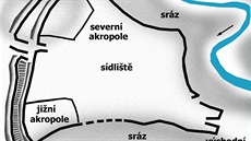 Keltské oppidum Třísov se rozkládalo na šíji ostrohu nad Vltavou a Křemžským...