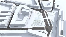 Vítězný návrh nového komplexu budov ve tvaru ulity, který vyroste v Hradci...