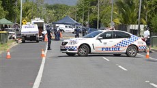 Australská policie na míst inu v Cairns
