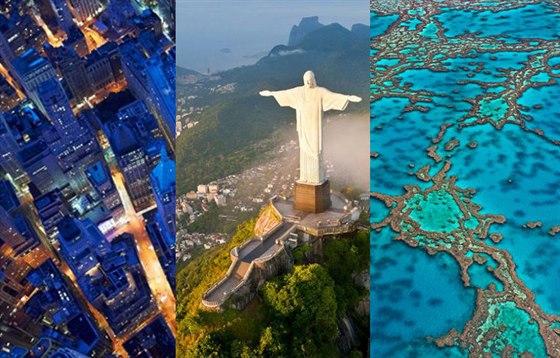 New York, Rio de Janeiro nebo Velký bariérový útes jsou z výky jet krásnjí.