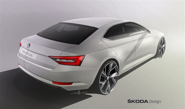 Skica nové �kody Superb