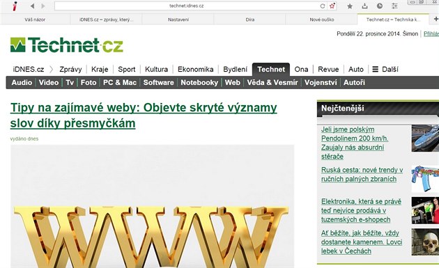Kv�li neo�et�ené chyb� v prohlí�e�i Seznamu si m��ete i vy nechat p�ed�lat...