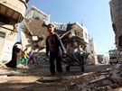 Pi souasném tempu dodávek stavebního materiálu bude obnova Pásma Gazy trvat...