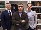 Podnikatelé Frantiek Reisner, Luká Pohan a Michael Horovi.