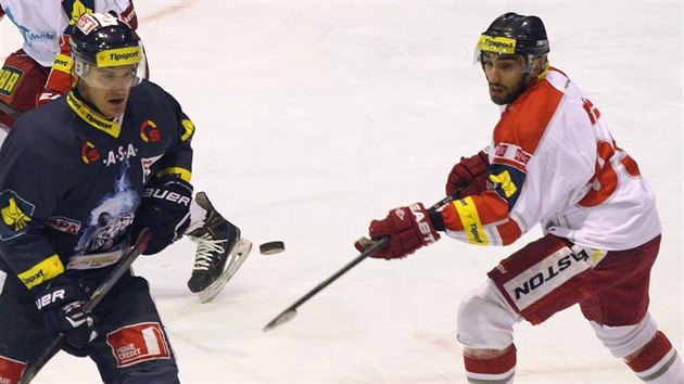 Momentka z extraligového utkání Olomouc - Liberec.