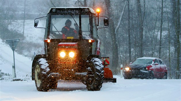 Silnii odklzej snh na Karlovarsku. (29. prosince 2014)