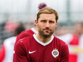Milan Fukal ze Sparty po vtznm Silvestrovskm derby.