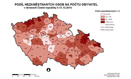 Nezamstnanost v prosinci 2014.