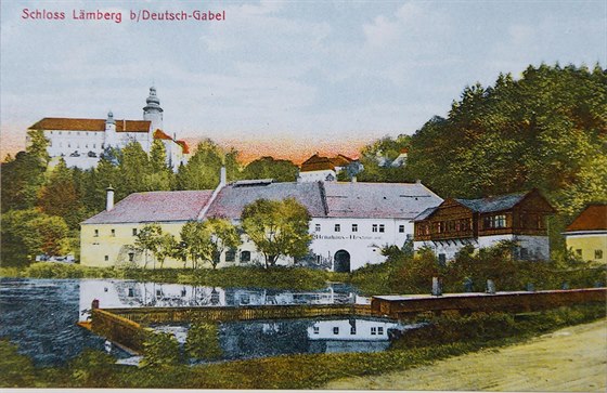 Zámecký pivovar na Lemberku v roce 1909.