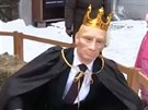 Vladimir Putin jako Herodes v ukrajinském Lvov (6. ledna 2015)