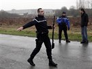 Francouzský policista ve mst Dammartin-en-Goële severn od Paíe (9. ledna...