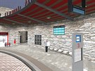 N�vrh nov�ho autobusov�ho n�dra�� v �atci po��t� se stavbou objektu ve tvaru...