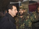 Syrský prezident Asad na návtv Dobaru, pedmstí Damaku (31. prosince...