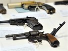 Ukázka zbraní, které v rámci amnestie odevzdali lidé v Moravskoslezském kraji....