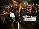Stoupenci hnutí Pegida demonstrují v Dráanech