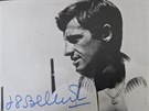 Jean-Paul Belmondo a jeho autogram.