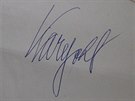 Autogram Karla Gotta.
