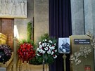 Pohřeb Přemka Podlahy ve strašnickém krematoriu (Praha, 2. ledna 2015)