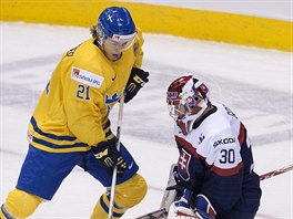 Souboj dvou hvzd ampiontu: vdsk tonk William Nylander ped slovenskm...