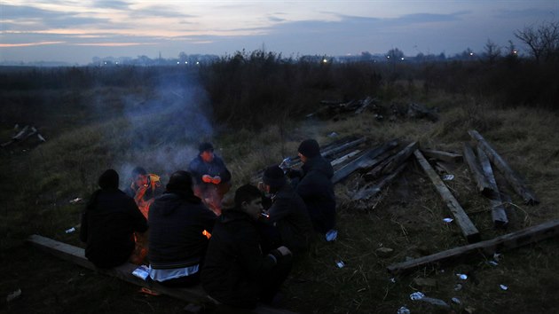 Ilegální imigranti se u srbské Subotice zabydleli v opuštěné továrně na cihly (15. prosince 2014)