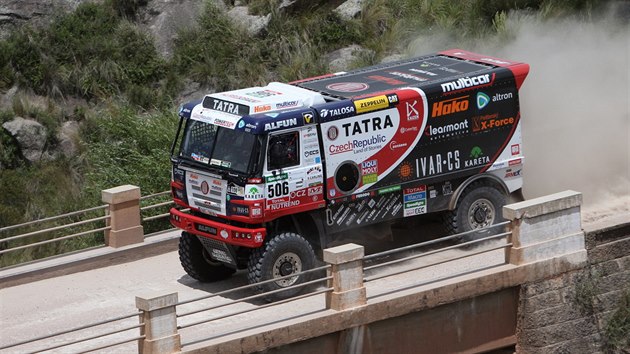 Martin Kolomý v prbhu Rallye Dakar.