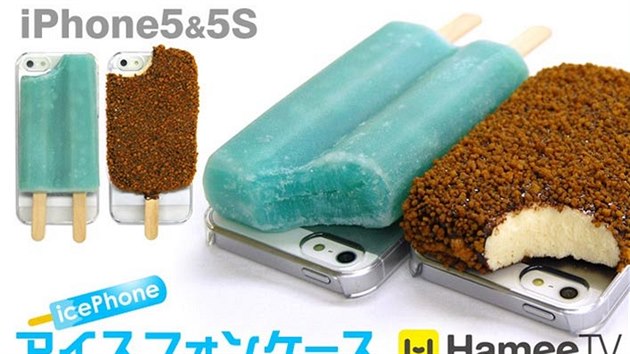 Japonské kryty na smartphone s plastickými motivy jídla