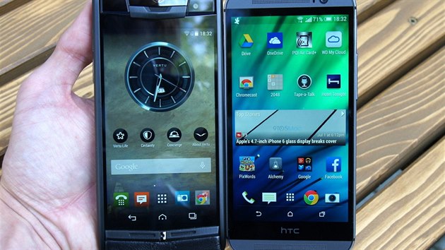 Vertu Signature a HTC One M8
