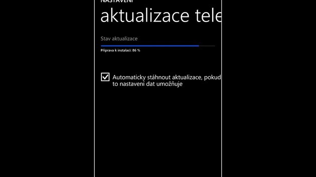 Aktualizace Windows Phone 8.1 pro Nokia Lumia 625