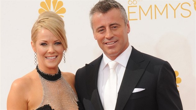 Andrea Andersov a Matt LeBlanc (27. srpna 2014)