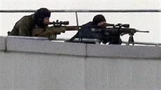 Policejní operace ve m�st� Dammartin-en-Goële (9. ledna 2015)