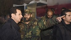 Syrský prezident Asad na návtv Dobaru, pedmstí Damaku (31. prosince...