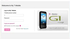 T-Mobile G1 je stále inzerován na webu amerického T-Mobile