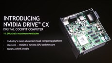 Jednotka NVidia Drive CK dokáže zásobovat například dva 4K a čtyří FullHD...