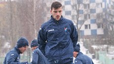 Matej Sivrič na tréninku Baníku Ostrava