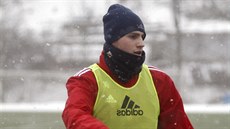 Vojt�ch Kubista na tréninku Jihlavy